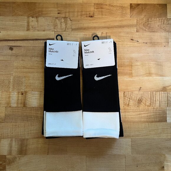 Lot of 2 New Men's Large 8-15 Nike Elite Football Soccer Sleeves Long Dri Fit - Picture 1 of 3